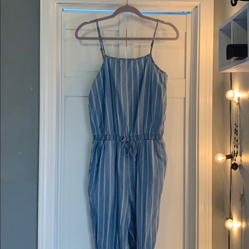 Striped jumpsuit